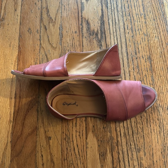 Mauve / pink flats with cutout - Picture 3 of 4